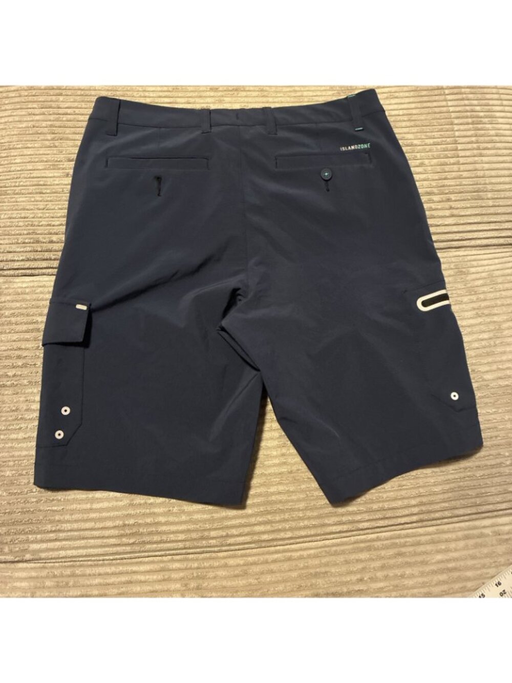 Mens TOMMY BAHAMA Blue Cargo Island Active Cayman Isles Hybrid Board Shorts 30 - Picture 7 of 7